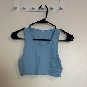ALO Yoga Light Blue Crop Top